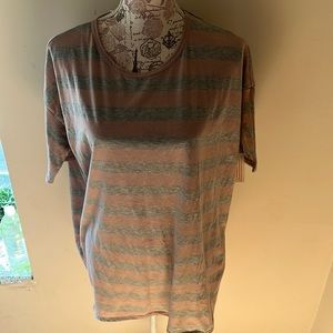 Lularoe Pink/grey Irma shirt Nwt Small